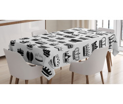 Various Crowns Imperial Tablecloth
