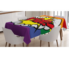 Pop Art Comics Pride Tablecloth