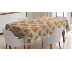 Folk Retro Style Tablecloth