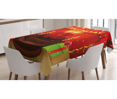Birthday Party Cake Tablecloth