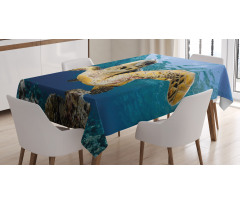 Hawksbill Sea Turtle Tablecloth