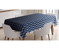 Checkered Halftone Tablecloth