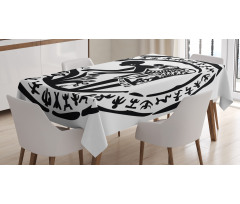Tribe Woman Frame Tablecloth