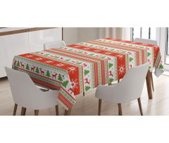 Reindeer Snowflake Tablecloth