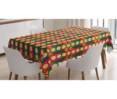 Pop Art Geometric Pastel Tablecloth