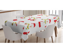 Snowmen with Scarf Tablecloth