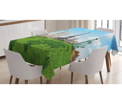 Famous Monuments in World Tablecloth
