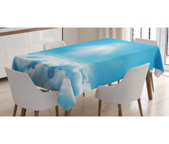 Above the Clouds Ancient Scene Tablecloth