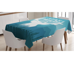 Scenic Wild Forest Tablecloth