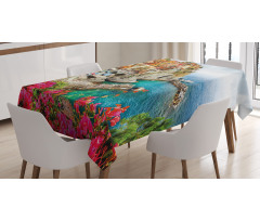 Cinque Terre Beach Coast Tablecloth