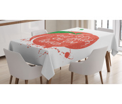 Soft Fruit Quirky Words Tablecloth