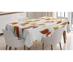 Branches Leaves Fall Tablecloth