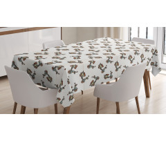 Deep Deck Scooters Tablecloth