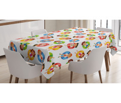 Children in Pool Summer Tablecloth