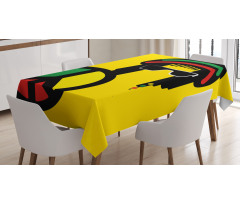 Conceptual Reggae Man Tablecloth