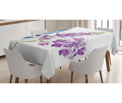 Watercolor Bouquet Art Tablecloth