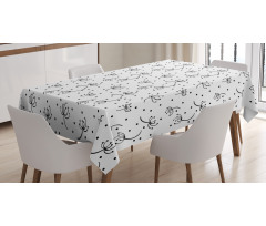 Abstract Dandelions Tablecloth