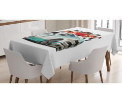 Lowrider Pickup Vehicle Tablecloth