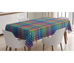 Crossed Stripes Design Tablecloth