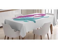 Teen Girl with a Whale Tablecloth