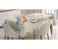 Rainbow Animal Tablecloth