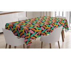 Colorful Banana Leaves Tablecloth