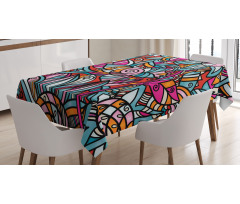 Flamboyant Stain Tablecloth