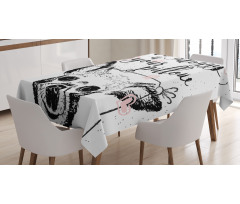 Love Dogs Grungy Tablecloth