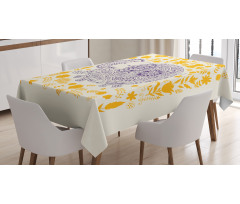 Floral Elephant Tablecloth