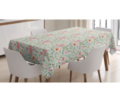 Wildflower Botanic Theme Tablecloth