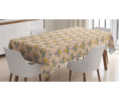 Multilayer Winged Birds Tablecloth