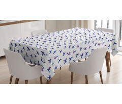 Flying Pigeons and Doves Tablecloth