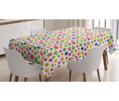 Colorful Grunge Shapes Tablecloth