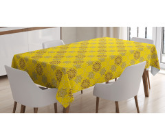 Swirly Flowers Tablecloth