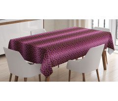Zigzag and Hearts Tablecloth