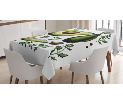 Tropical Fruit Elements Tablecloth