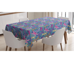 Grunge Colorful Bugs Tablecloth