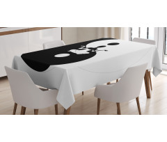 Silhouette Lotus Pose Tablecloth