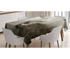 Fluffy Wooly Sheep Herd Tablecloth