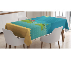 Tropical Islands Ocean Tablecloth
