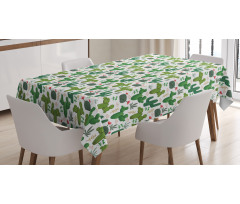 Exotic Succulent Plants Tablecloth