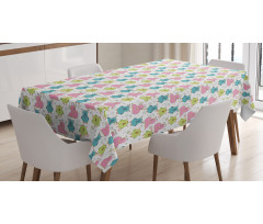 Smiling Characters Tablecloth