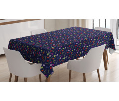 Blossoming Flowers Nature Tablecloth