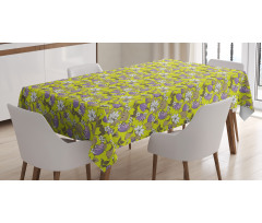 Blossoming Magnolia Flowers Tablecloth