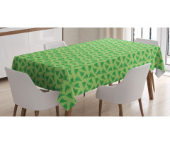 Exotic Jungle Plants Pattern Tablecloth