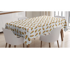 Traditional Food Concept Tablecloth