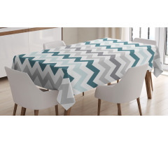 Simple Geometric Zigzags Tablecloth