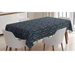 Colorful Coral Designs Tablecloth