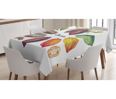 Exotic Food Colorful Design Tablecloth