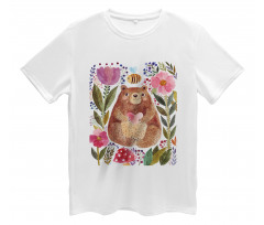 Bear with Flowers Men's T-Shirt